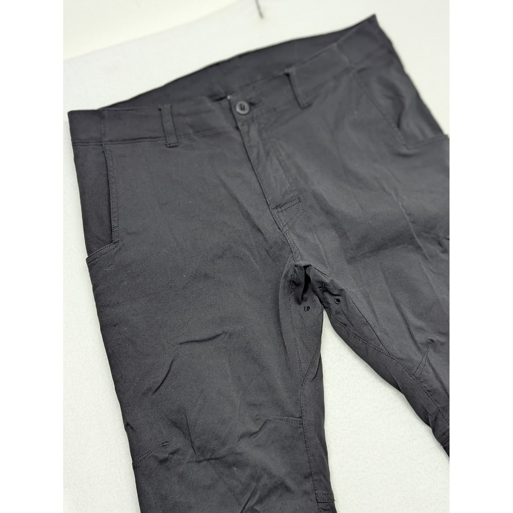 Prana Breathe Straight Fit Pants Mens 33x32 Charcoal Gray Hiking Travel 0745